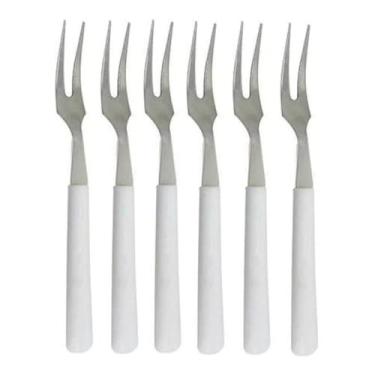 Imagem de Kit 6 Garfos para Petiscos Aço Inox