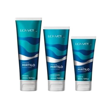 Imagem de Kit Extrato de Mirtilo Shampoo 240 ml + Condicionador 200 ml + Leave-in 180 ml Lowell