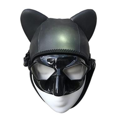 Imagem de BRLUCKY Capuz de neoprene de 3 mm para homens e mulheres jovens capa de cabeça de mergulho para surfar com capuz térmico para caiaque, snorkeling, natação, vela, canoagem, esportes aquáticos