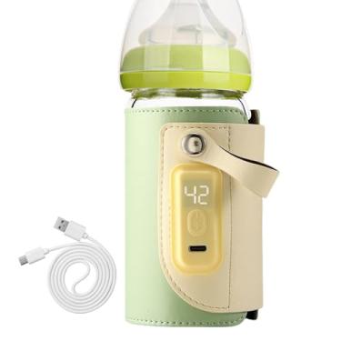 Imagem de Aquecedor de mamadeiras de viagem, aquecedor de mamadeiras USB portátil, aquecedor de mamadeiras de leite, aquecedor de mamadeiras para bebês, aquecimento rápido, USB, aquecedor de leite para viagem