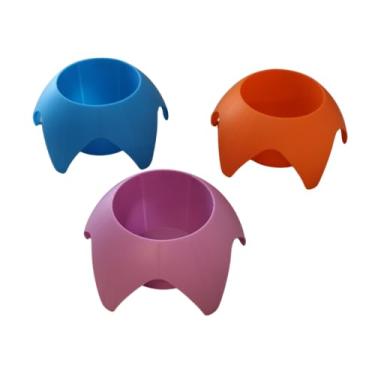 Imagem de Pacote com 3 suportes para copos de praia – Porta-copos de areia, suportes de copo de plástico durável para acessórios de praia, serve para latas, garrafas, telefones, óculos de sol