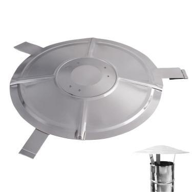 Imagem de Chapéu Fixo Inox Chaminé Universal Chinês Para Fogão A Lenha - 150 Hedlund