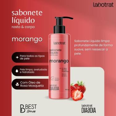 Imagem de Kit Labotrat Dia A Dia Linha Completa Morango Corpo Rosto Banho Premiu