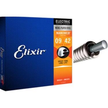 Imagem de Encordoamento Elixir 09 guitarra 12002 Nanoweb