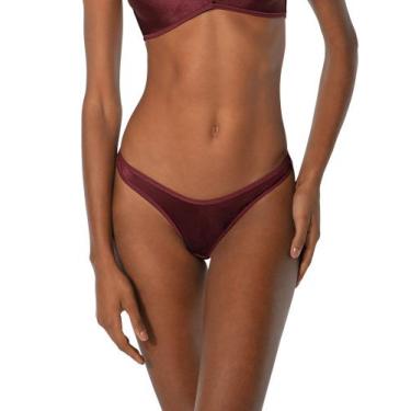 Imagem de Calcinha Fio Dental Desejo DeMillus 51813, Vinho barolo, EG