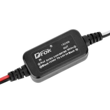 Imagem de Fonte de alimentação DROK 12V a 3,3V 3A Step Down Converter 9,5W