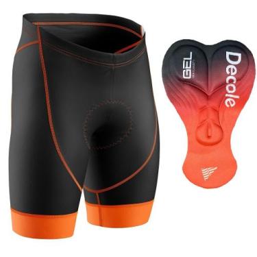 Imagem de Bermuda Ciclismo Masculina de Compressão com Forro Gel D80 MPRO Preto 