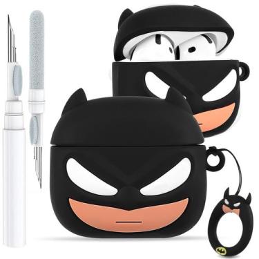 Imagem de Capa para AirPods 4 Toyuma Cute Kawaii Cartoon de silicone com kit
