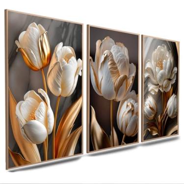 Imagem de Kit de Quadros Decorativos para Sala e Quarto - Quadros/Posters Decoração de Ambientes - Conjunto Luxuoso 3 Peças(02,20x30)
