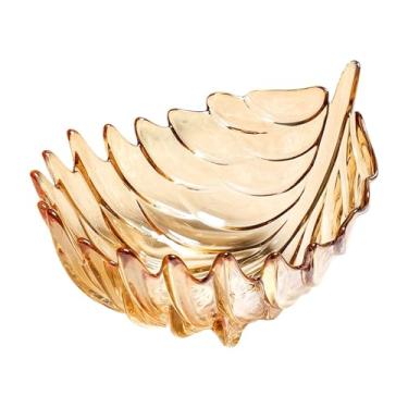 Imagem de Ioensy Fruteira de Vidro em Formato de Pena para Exposição de Frutas Decorativas