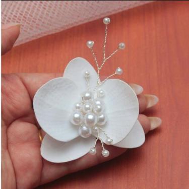 Imagem de Orquídea Mini, média ou Grande Cabelo De Noiva Arranjo Grinalda Enfeit
