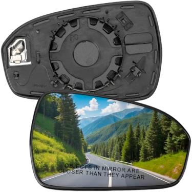 Imagem de LOIYLLEN Substituição do espelho lateral do passageiro para Ford Fusion 2016 2017 2018 2019 2020 2021 - Vidro do espelho do lado direito, vidro dos espelhos retrovisores com ponto cego