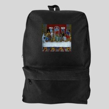 Imagem de Mochila Bolsa Masculina Basica Escolar Pega a Visão Estampado Rappers-Masculino