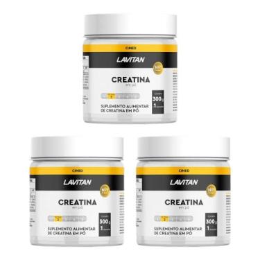 Imagem de Kit 3 Lavitan Creatina Em Pó 300g + 1 Dosador - Cimed