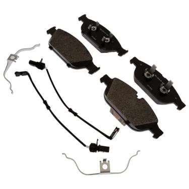 Imagem de ACDelco Conjunto de pastilhas de freio a disco dianteiras semimetálicas profissionais 17D1549MH com sensores eletrônicos de desgaste da pastilha