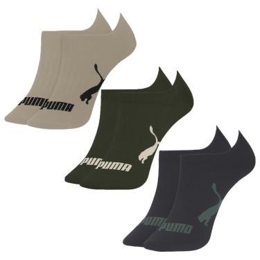 Imagem de Kit 3 Pares de Meias Puma Sapatilha Esportiva Masculina