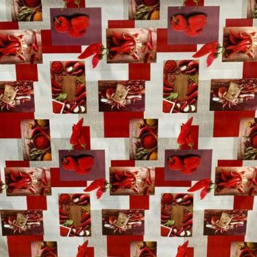 Imagem de Toalha de mesa retangular 4 lugares plástica térmica estampada - UZOO