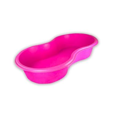 Imagem de Piscina Infantil Formato Feijão(Rosa Choque,100L)