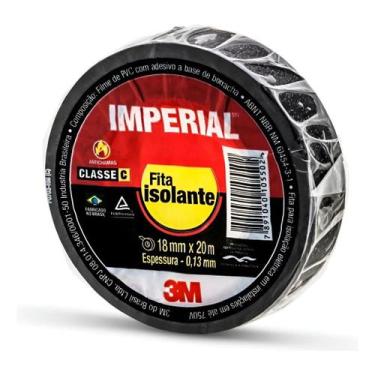 Imagem de Fita Isolante Preta Imperial 3m 18mm X 20m