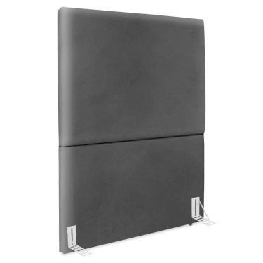 Imagem de Cabeceira Solteiro 90 Cm Com Frame Luna Corino Preto Artte Preto