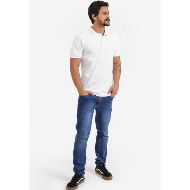 Imagem de Camisa Polo Masculina Algodão Basica Lisa-Masculino