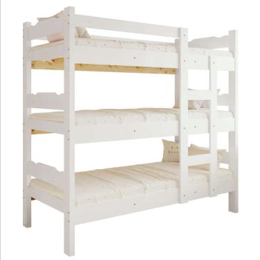 Imagem de Treliche Solteiro Cama Madeira Maciça Reforçada Cor Branco