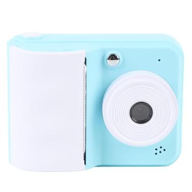 Imagem de Jiawu Câmera Digital de Impressão Instantânea HD de 48MP para Meninos e Meninas, Câmera Fotográfica Criativa para Aniversários, Gravador de Vídeo 1080P, Material ABS (Azul)