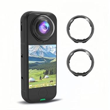 Imagem de Protetores de lente premium Insta 360 X4 Air, capa protetora de lente de vidro temperado para acessórios Insta360 X4 Air (vidro óptico)