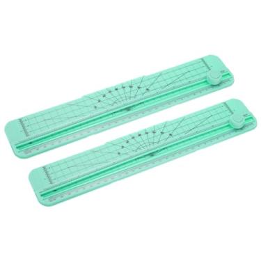 Imagem de PATIKIL Cortador de papel de 30,5 cm, 2 peças de cortador de papel portátil para scrapbooking para papel tamanho A4, papel artesanal, foto, cartolina, verde
