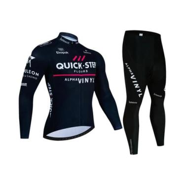 Imagem de Conjunto De Calças E Camisa Térmica De Ciclismo Masculino Para Inverno