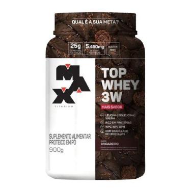 Imagem de Top Whey 3W (900g) - Sabor: Mais Sabor - Brigadeiro - Max Titanium
