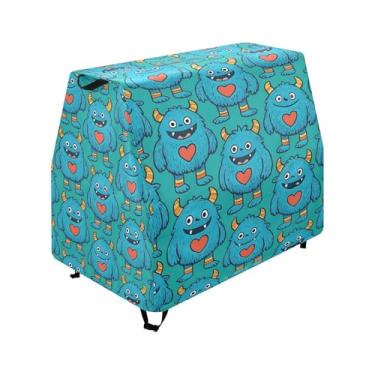 Imagem de Qilmy Cute Cartoon Monsters Kids Water Table Cover, Duty Waterproof Patio Table Covers for Outdoor Toddler Splash Tables, UV Resistant & Dustproof Play Table Protector, Cover Only
