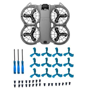 Imagem de 12 hélices compatíveis com acessórios DJI Neo 2 – Lâminas de hélice de substituição de plástico, design leve e silencioso de baixo ruído, peças sobressalentes flexíveis duráveis para drone com