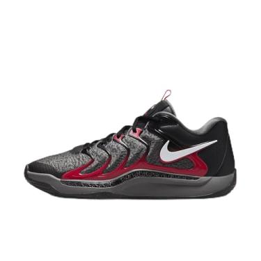 Imagem de Nike KD 17 Tênis de basquete masculino, Preto/cinza ferro/vermelho universitário/branco, 43