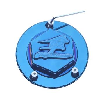 Imagem de Tampa do tanque de combustível a gás CNC azul cromado compatível com Suzuki Hayabusa GSXR1300 2008-2020