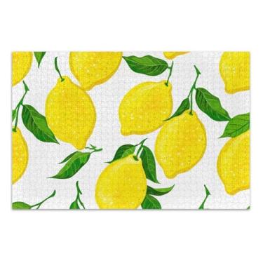 Imagem de Quebra-cabeça adulto 1000 peças limão amarelo folhas verdes jogo tecnologia presentes divertidos natureza quebra-cabeça animal arte decoração, 75 x 40 centímetros