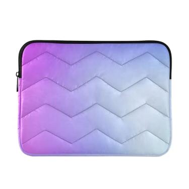 Imagem de Bolsa feminina degradê de cor rosa para trabalho, capa protetora média à prova de choque para transporte de computador, bolsas femininas de 33 a 13,3 cm