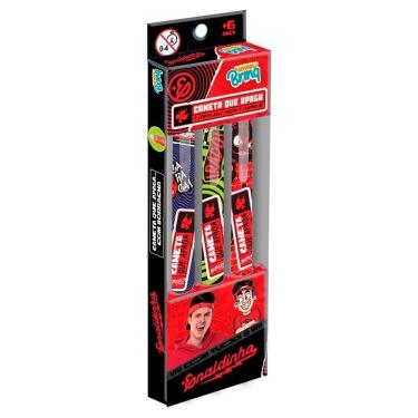 Imagem de Caneta School Brinq Que Apaga Com Borracha +Enaldinho +6 Anos