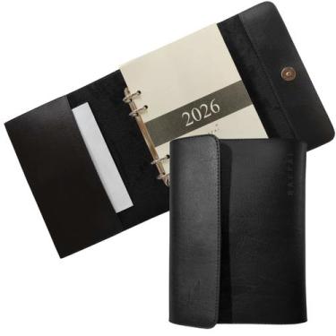 Imagem de Pasta Executiva Agenda Em Couro Fichário Com Refil Agenda Diária A5 Ra