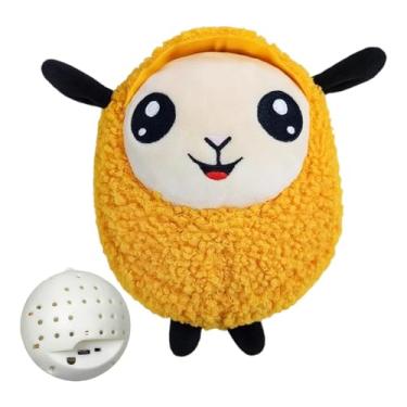 Imagem de Brinquedo Interativo para Cães | Brinquedo De Pelúcia Automático Que Grita E Rola - Jogo de Mastigar que Range para Cachorros - Para Alívio do Tédio Treino Exercício Interior e