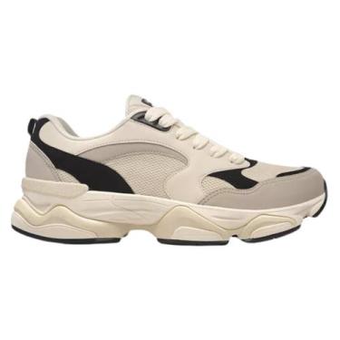 Imagem de Tênis logus casual stride masculino 22810, Champanhe preto, 40