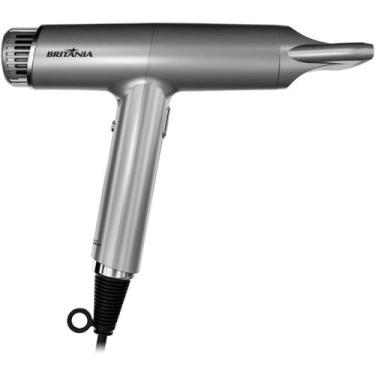 Imagem de Secador De Cabelos Britânia 1600W 220V Motor Profissional, Cinza, 220V