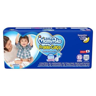Imagem de Fralda Calça Mamypoko Super Seca Azul 1 Pacote Tamanho XG Com 26 Unida