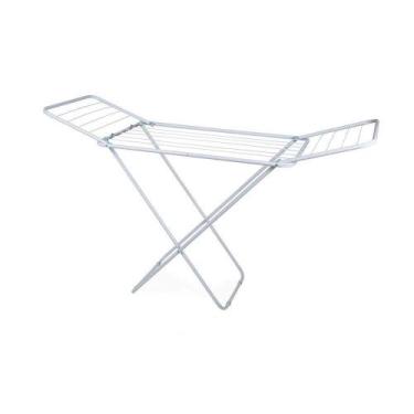 Imagem de Varal De Chão Aço Slim Com Abas Mor 6105 144m Branco