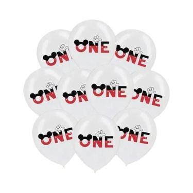 Imagem de Conjunto De Balões De Folha Minnie E Mickey Mouse 7 Peças Para Festa D