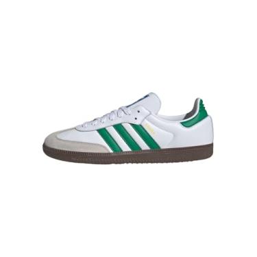 Imagem de adidas Tênis masculino Samba, Branco nuvem/verde/cor do fornecedor, 43