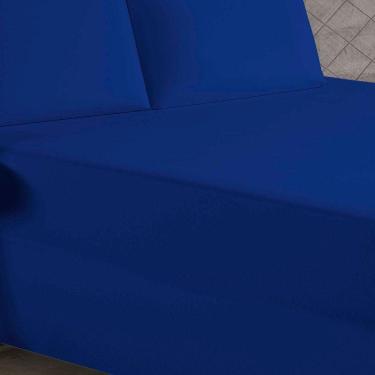 Imagem de Jogo De Cama Casal Nobre 3 Peças Luva De Box 55cm De Altura Malha 100% Algodão - Royal