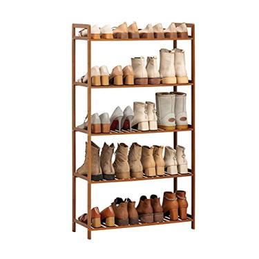 Imagem de Organizador de sapatos, rack de armazenamento de 5 camadas, suporte de armazenamento de grande capacidade, corredor que economiza espaço, banheiro, sala de estar, sapateira (um tamanho)