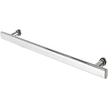 Imagem de BAZAC Puxador de porta de vidro deslizante de aço inoxidável barra de apoio para porta de chuveiro acessórios de reposição maçanetas de porta de banheiro - 550 mm