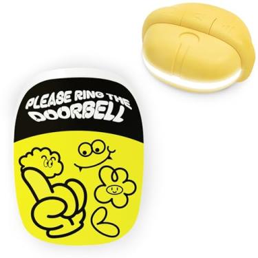 Imagem de BANDIANCY Campainha Arti sem fio, 38 melodias, alcance de 305 metros, volume de 4 níveis, modo mudo com luz LED piscando, fácil instalação, decoração festiva de férias